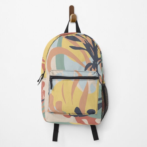 Item preview, Simple pattern minimal modern nature handrawn doodle with plants earth colors in flat colors designed and sold by ☀️ AestheticWave  ☀️.