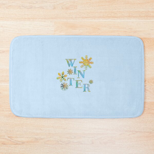 Item preview, Winter text typography with snowflakes designed and sold by Sonia dutta_art.