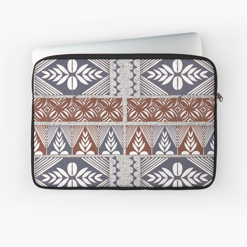 Fonulei Pattern - Tongan Ngatu Laptop Sleeve for Sale by lolomastudio