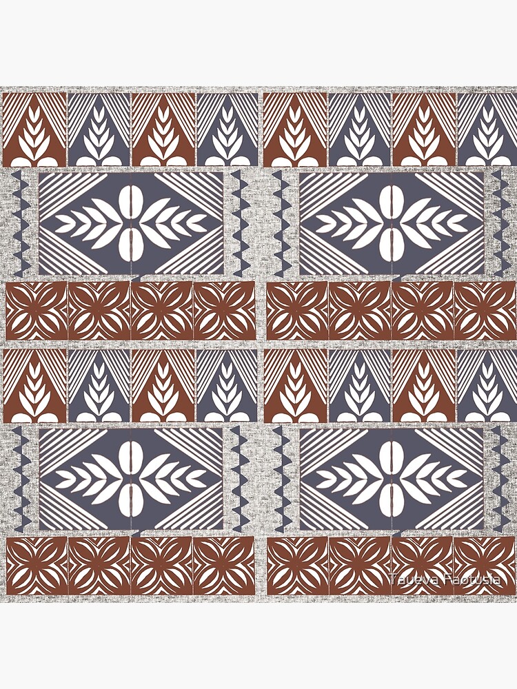 Fonulei Pattern - Tongan Ngatu Art Board Print for Sale by lolomastudio