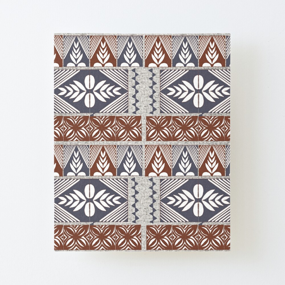 Fonulei Pattern - Tongan Ngatu Art Board Print for Sale by lolomastudio