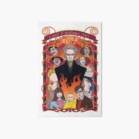 A Series of Unfortunate Events Art Board Print