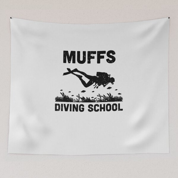 Item preview, Funny Scuba Muffs Diving School designed and sold by CreativeGift.