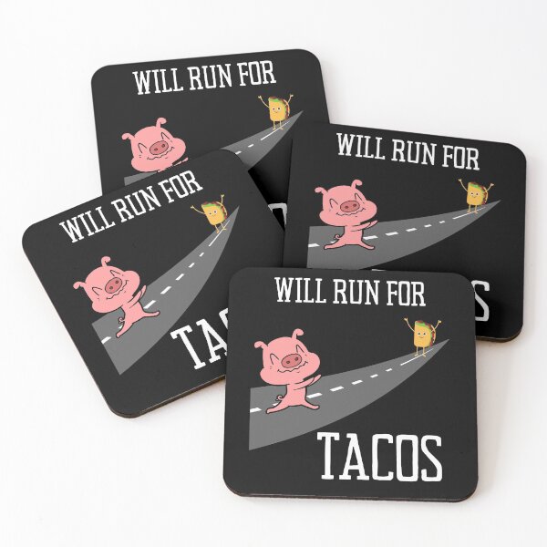 Item preview, Will Run For Tacos designed and sold by vibrantyy.