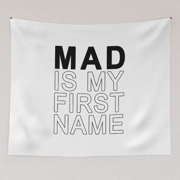 Item preview, Mad is my first name #2 designed and sold by Roy Store.