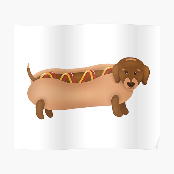 Würstchen-Hotdog Poster