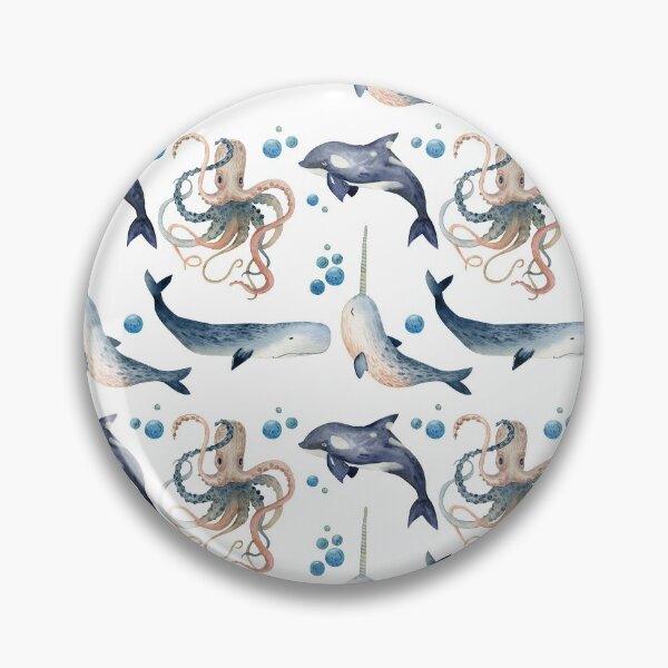 Item preview, Narwhal and Tangled Tentacles Octopus Pattern designed and sold by Poshtart.