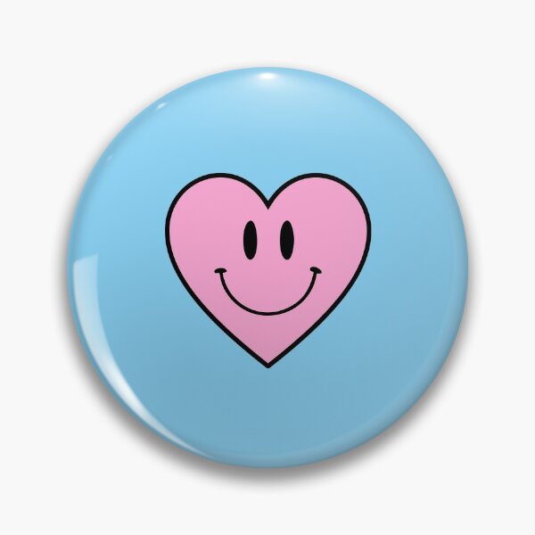 Item preview, Heart Pink Blue | Happy Face | Blue | designed and sold by HappyFaceCo.