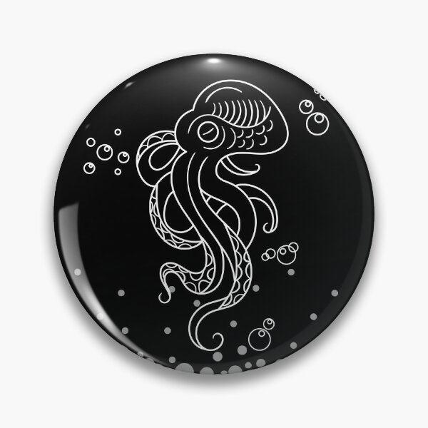 Item preview, Black and White Octopus  designed and sold by luchik-and-co.
