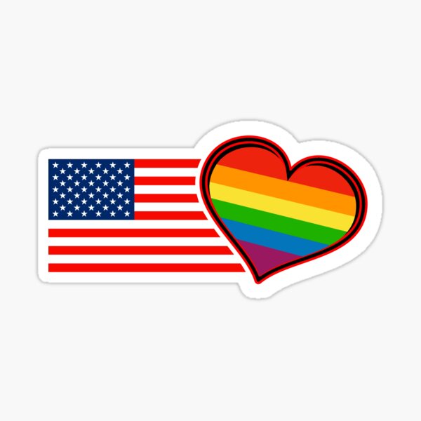 Bisexual Heart Flag Stickers, LGBTQ Gay Pride Awareness – We are Pride