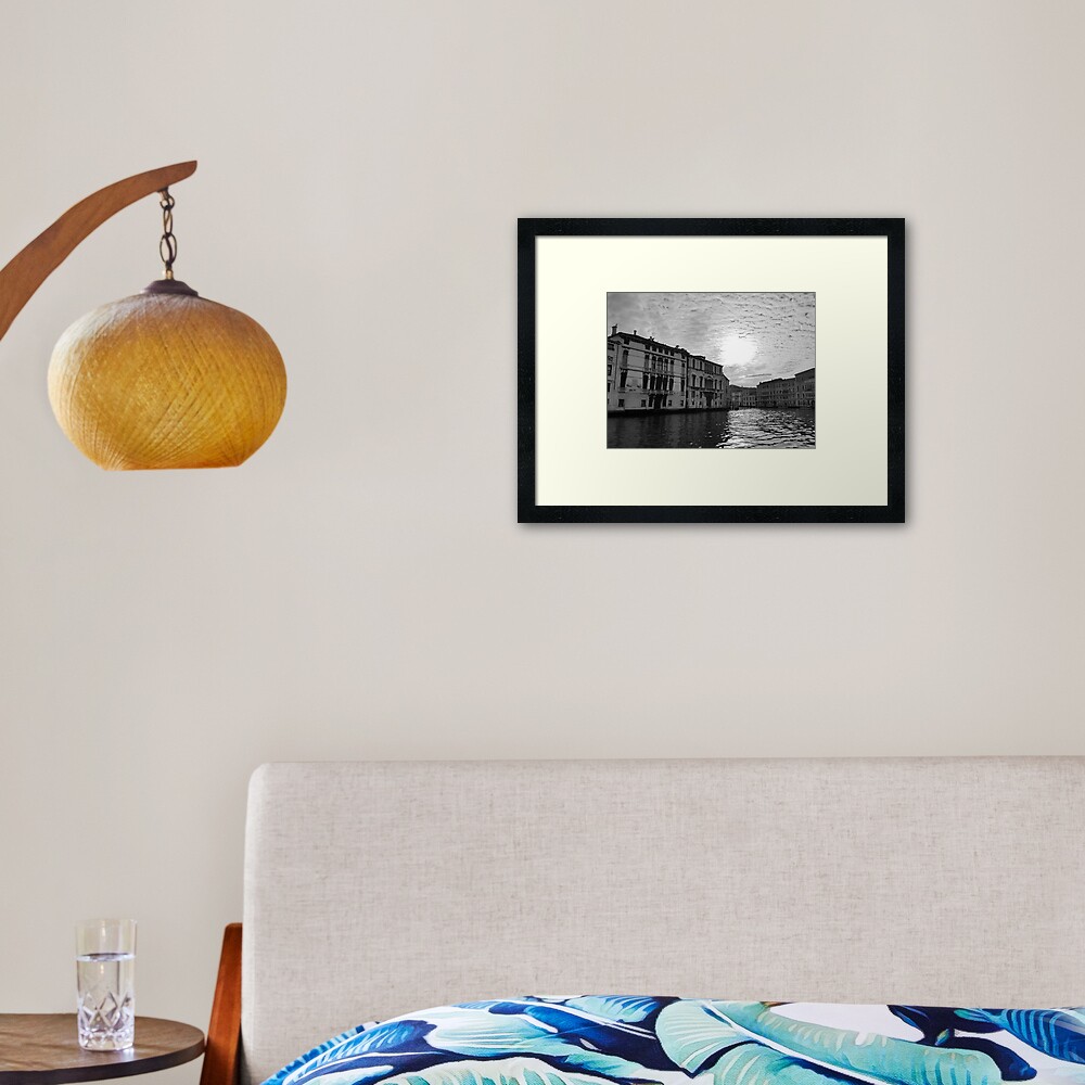 Atmospheric Grand Canal, Venice Framed Art Print