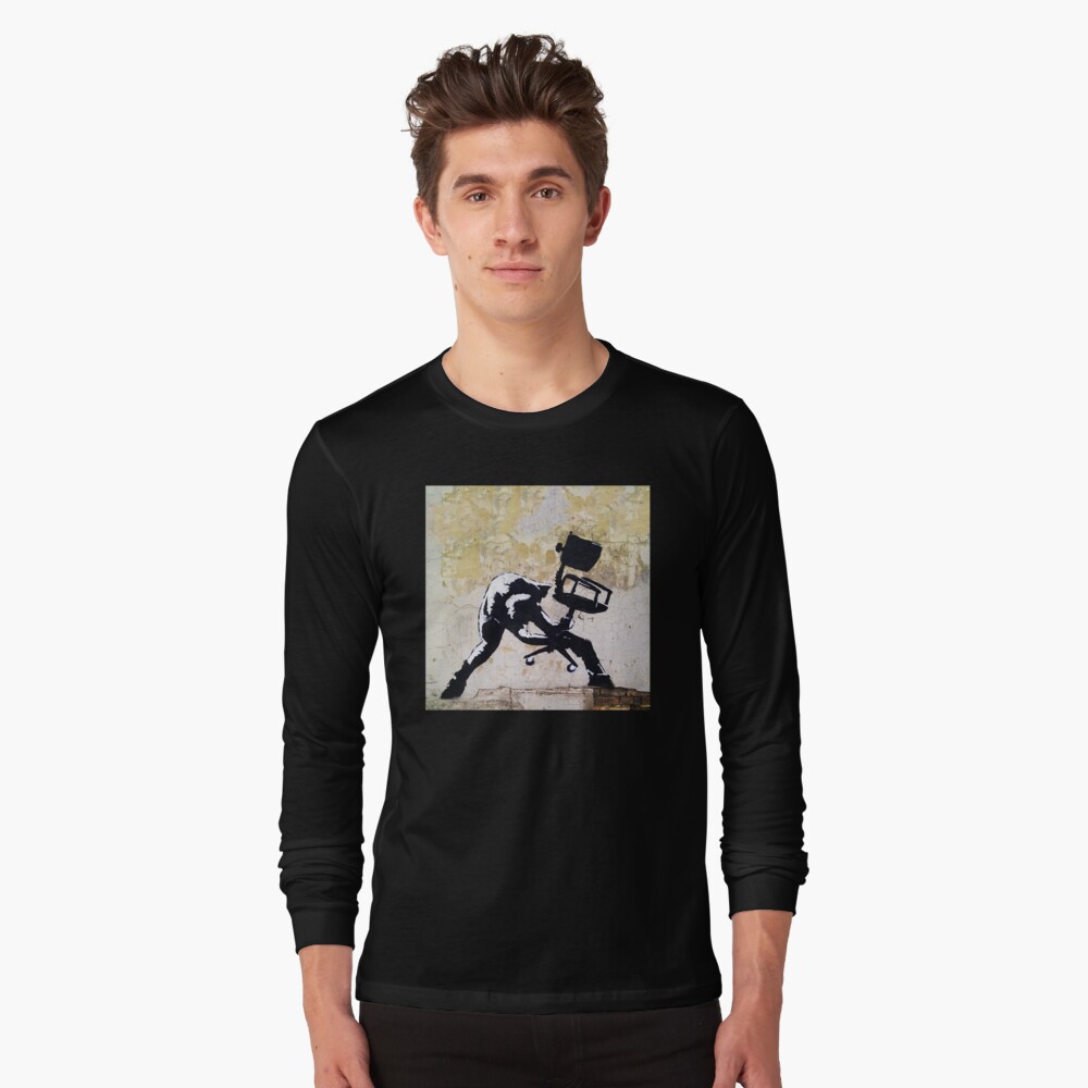 Item preview, Long Sleeve T-Shirt designed and sold by WE-ARE-BANKSY.