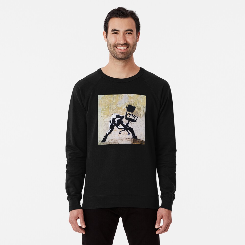 Item preview, Lightweight Sweatshirt designed and sold by WE-ARE-BANKSY.