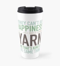Mug - Money Can't Buy Happiness Travel Mug