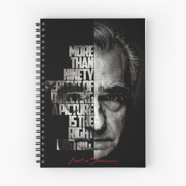 Item preview, Black and white Martin Scorsese Legendary Director quote. designed and sold by Enea Kelo.