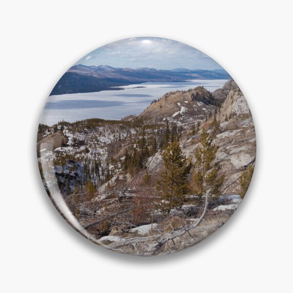 Item preview, Frozen surface Lake Laberge spring Yukon Canada designed and sold by ImagoBorealis.