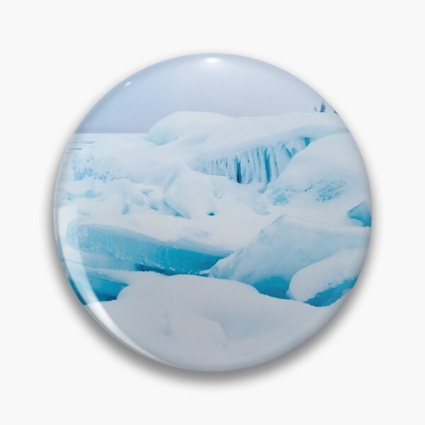 Item preview, Jumbled lake shore ice winter landscape designed and sold by ImagoBorealis.