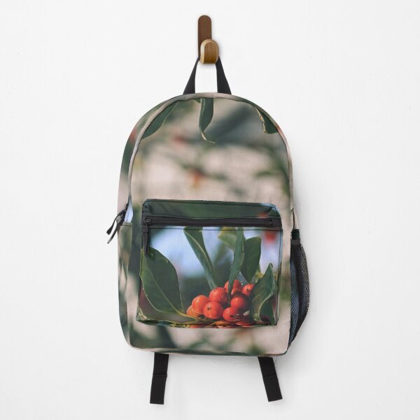 Item preview, Orange autumn berries with green leaves on a twig - Photography designed and sold by greatnorris.
