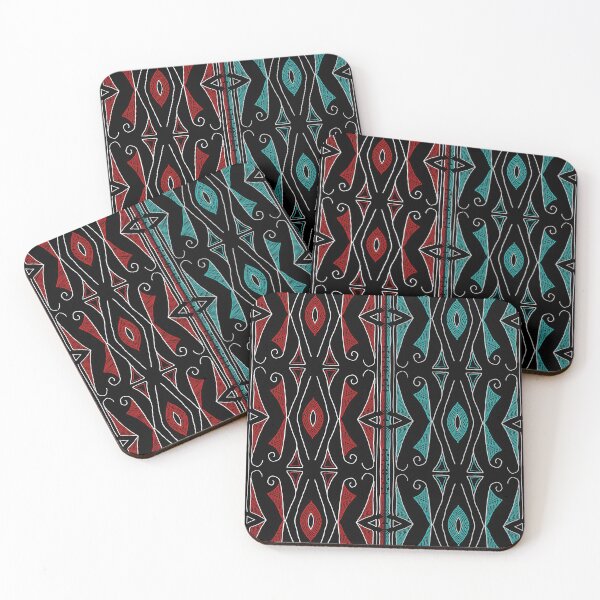 Item preview, Red and Turquoise Stars designed and sold by KarenDeLeary.