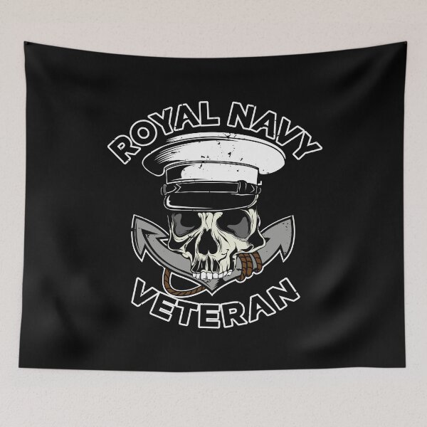 Item preview, Royal Navy Veteran Skull Anchor designed and sold by MasterKlaw.