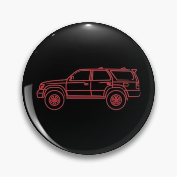 Item preview, 3rd gen 4runner Hilux surf outline red designed and sold by MandalaPics.