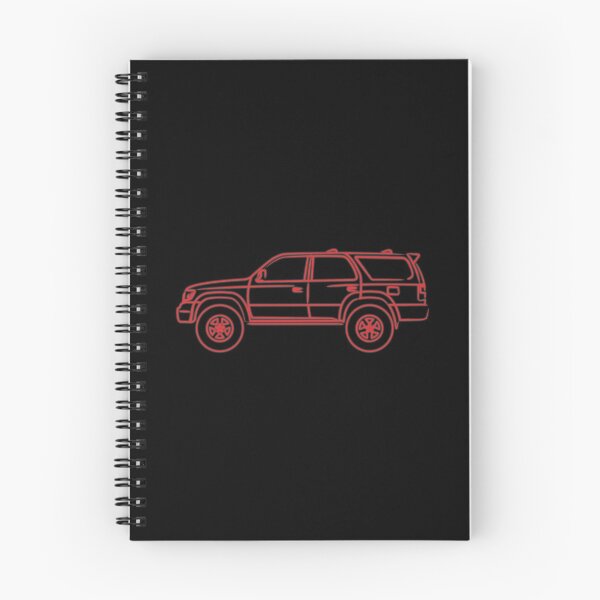 Artikelvorschau, 3. Generation 4runner Hilux Surf Umriss rot entworfen und verkauft von MandalaPics.