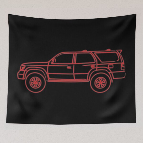 Item preview, 3rd gen 4runner Hilux surf outline red designed and sold by MandalaPics.