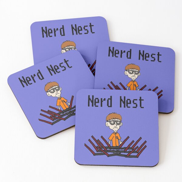 Item preview, Funny Nerd Nest Bird Nest Pun Cartoon  designed and sold by Nature's Fancy.