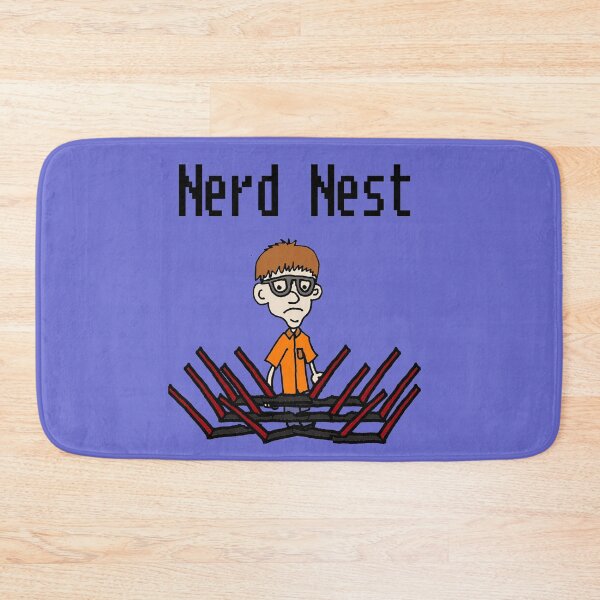 Item preview, Funny Nerd Nest Bird Nest Pun Cartoon  designed and sold by Nature's Fancy.