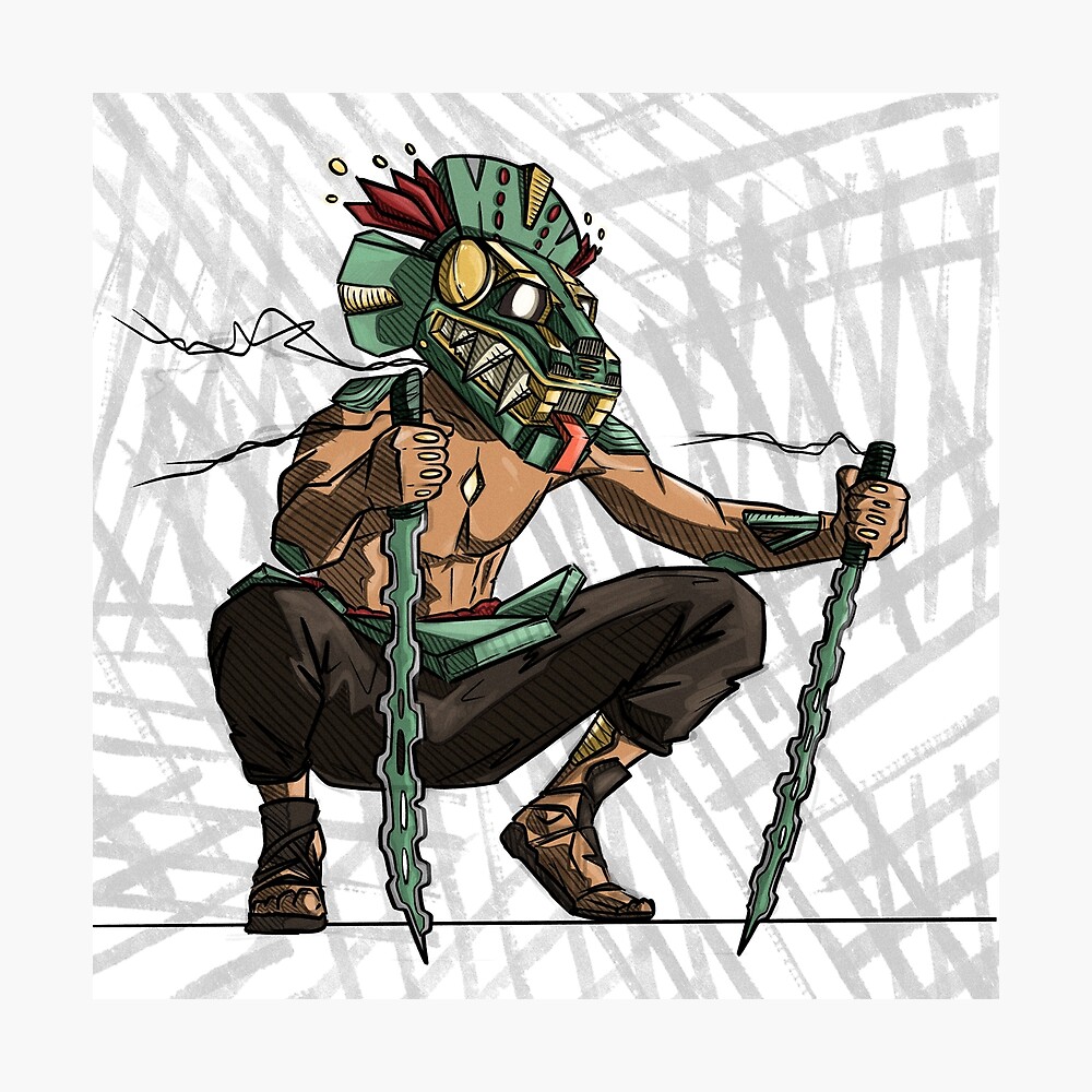 Free Ai Image Generator - High Quality and 100% Unique Images - iPic.Ai —  aztec warrior chief anime green quetzalcoatl