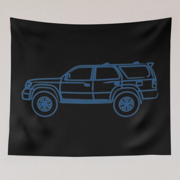 Item preview, 3rd gen 4runner Hilux surf outline blue designed and sold by MandalaPics.