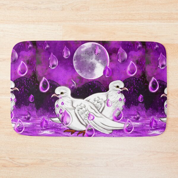 Item preview, doves in the rain, raindrops falling into Water designed and sold by Artonmytee.