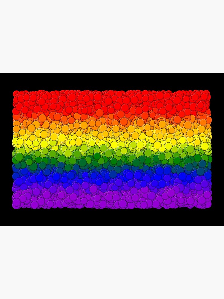 Thumbnail 3 of 3, Journal, LGBTQ Pride Flag Bubbles designed and sold by MathenaArt.