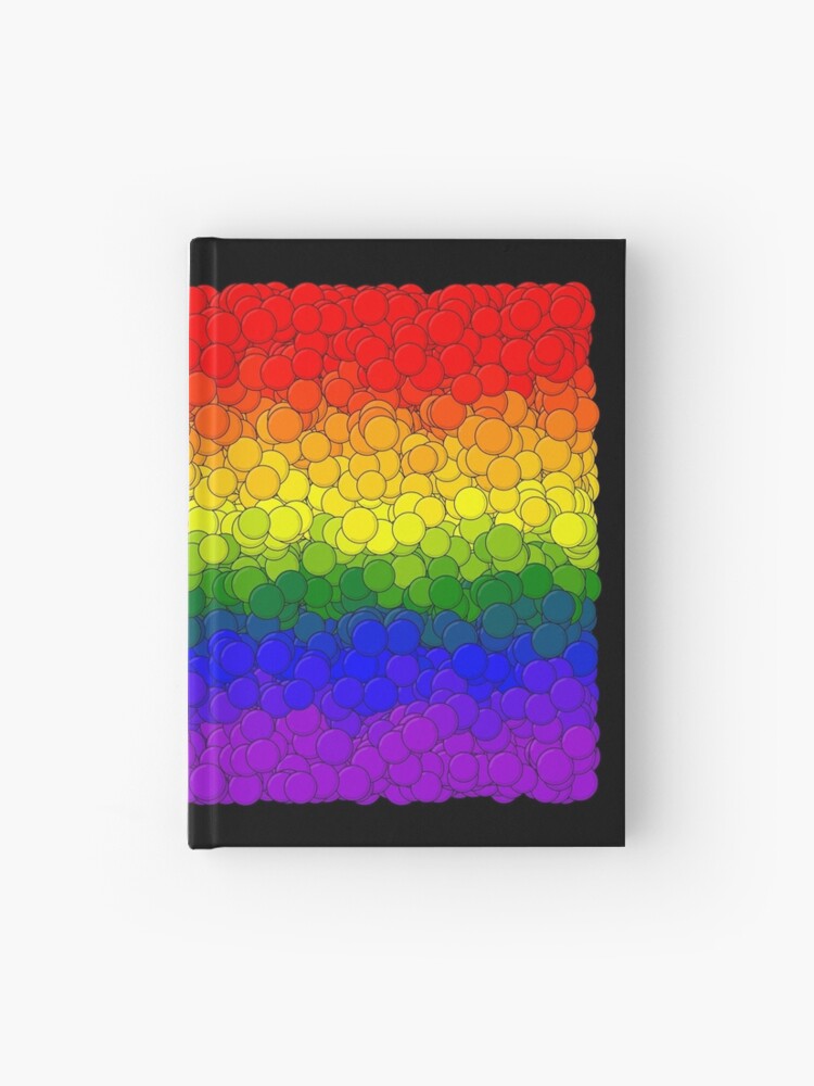 Thumbnail 1 of 3, Journal, LGBTQ Pride Flag Bubbles designed and sold by MathenaArt.