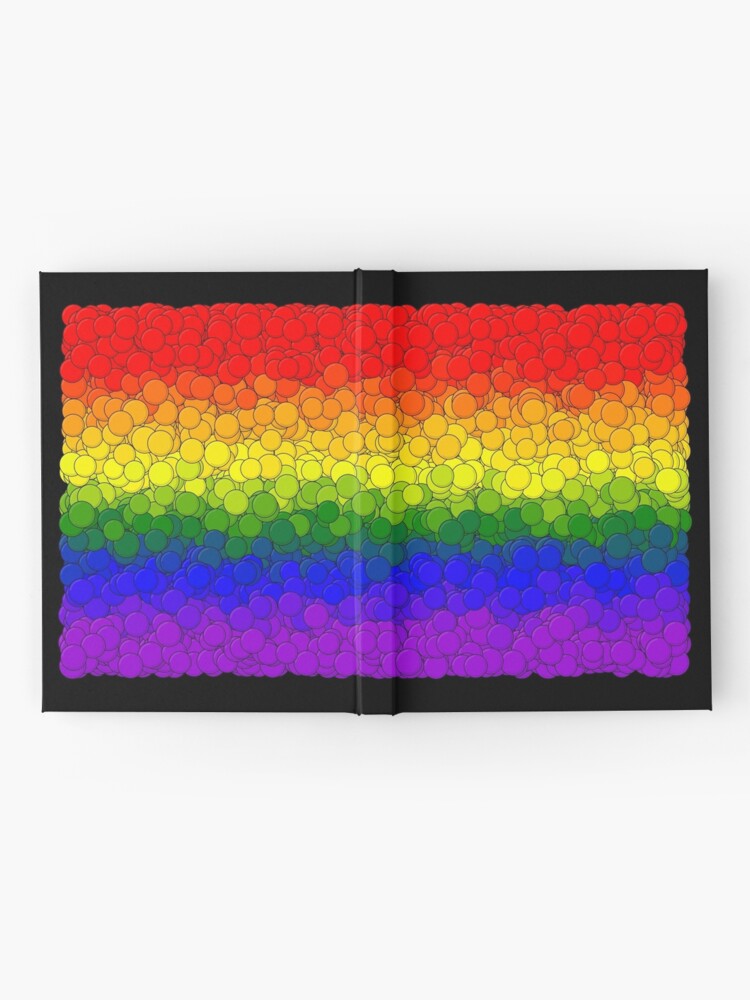 Thumbnail 2 of 3, Journal, LGBTQ Pride Flag Bubbles designed and sold by MathenaArt.