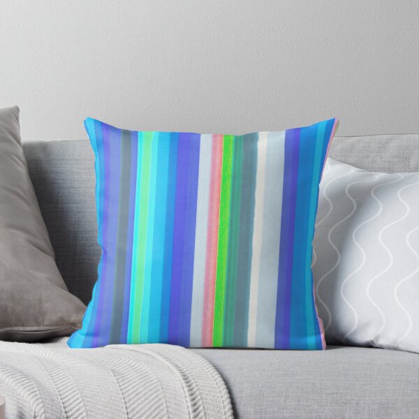 Item preview, Vertical Colored Lines - Soft Cold Colors designed and sold by Istvan Ocztos.