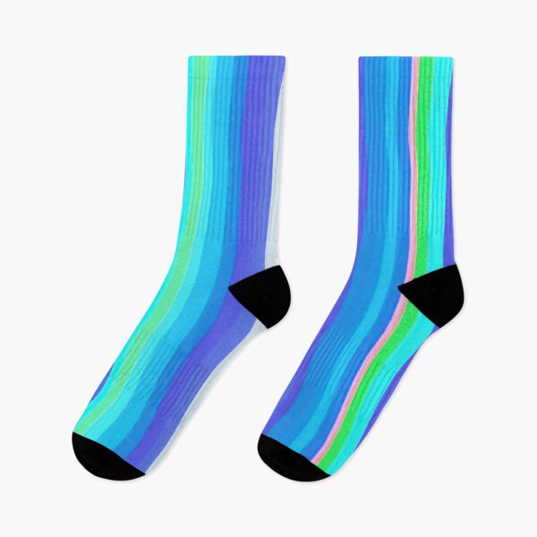 Item preview, Vertical Colored Lines - Soft Cold Colors designed and sold by Istvan Ocztos.