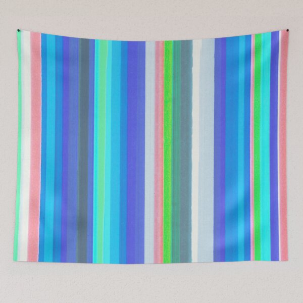 Item preview, Vertical Colored Lines - Soft Cold Colors designed and sold by Istvan Ocztos.