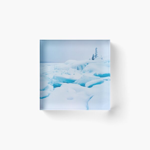 Item preview, Jumbled lake shore ice winter landscape designed and sold by ImagoBorealis.