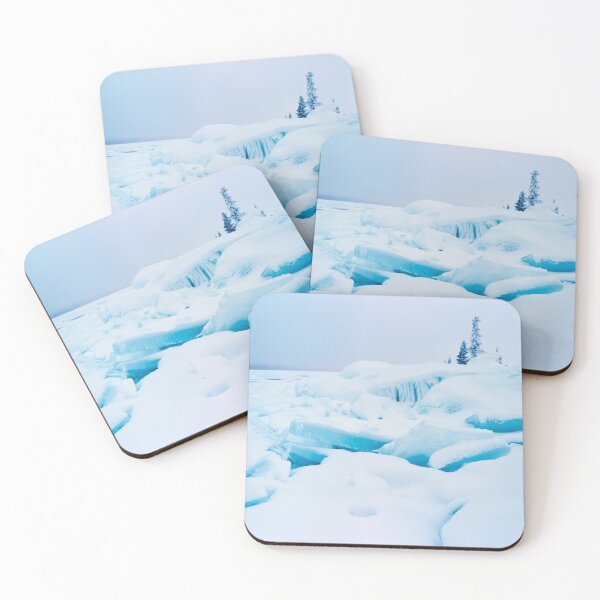 Item preview, Jumbled lake shore ice winter landscape designed and sold by ImagoBorealis.