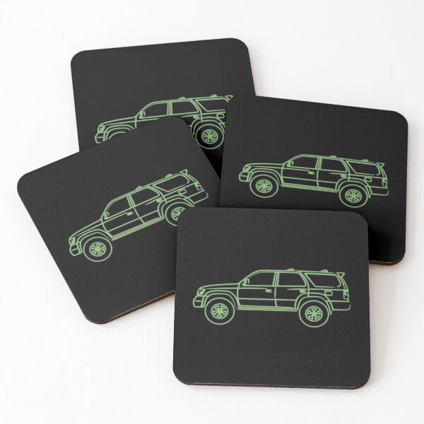 Item preview, 3rd gen 4runner Hilux surf outline green designed and sold by MandalaPics.