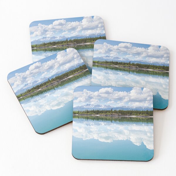 Item preview, Yukon wilderness cloudscape reflected on calm lake designed and sold by ImagoBorealis.