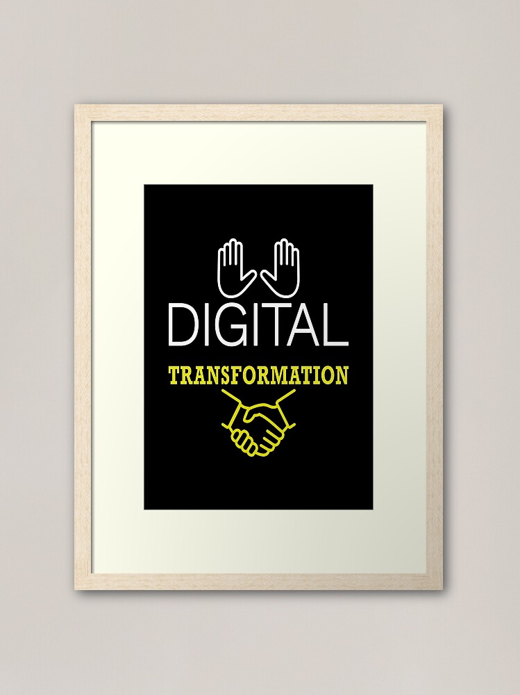 Alternate view of Digital Transformation. Framed Art Print