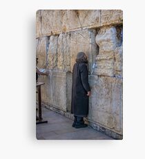 Western Wall Prayers Canvas Print