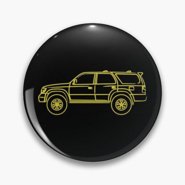 Item preview, 3rd gen 4runner Hilux surf outline yellow designed and sold by MandalaPics.
