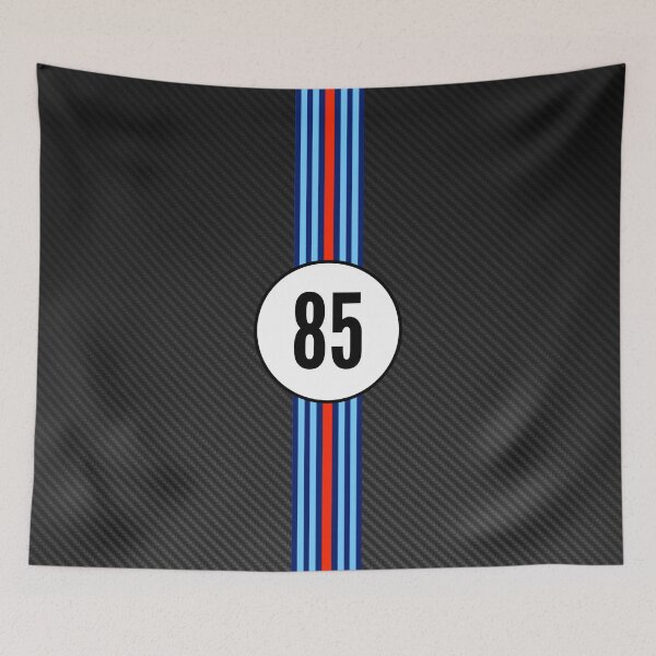Item preview, Martini Racing Number 85 Carbon Poster – Iconic Racing Stripes Art designed and sold by Road To Track.