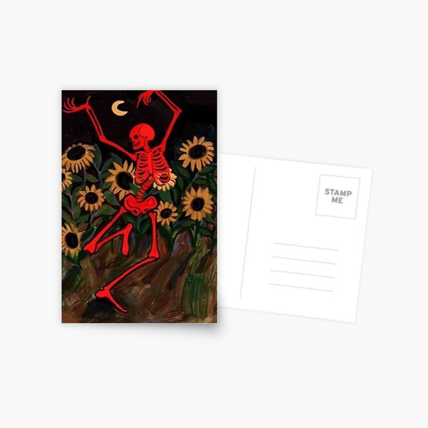 Item preview, Red skeleton dancing designed and sold by AlHolland.