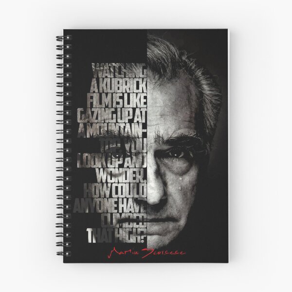 Item preview, Black and white Martin Scorsese Legendary Director quote. designed and sold by Enea Kelo.