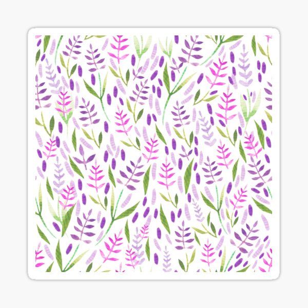 Item preview, purple and pink lavender pattern in watercolor designed and sold by Araviles.