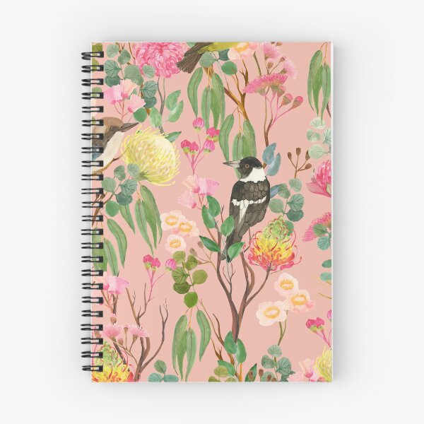 Item preview, Australian Birds and Blooms Native Flora Chinoiserie designed and sold by Cecilia Mok.
